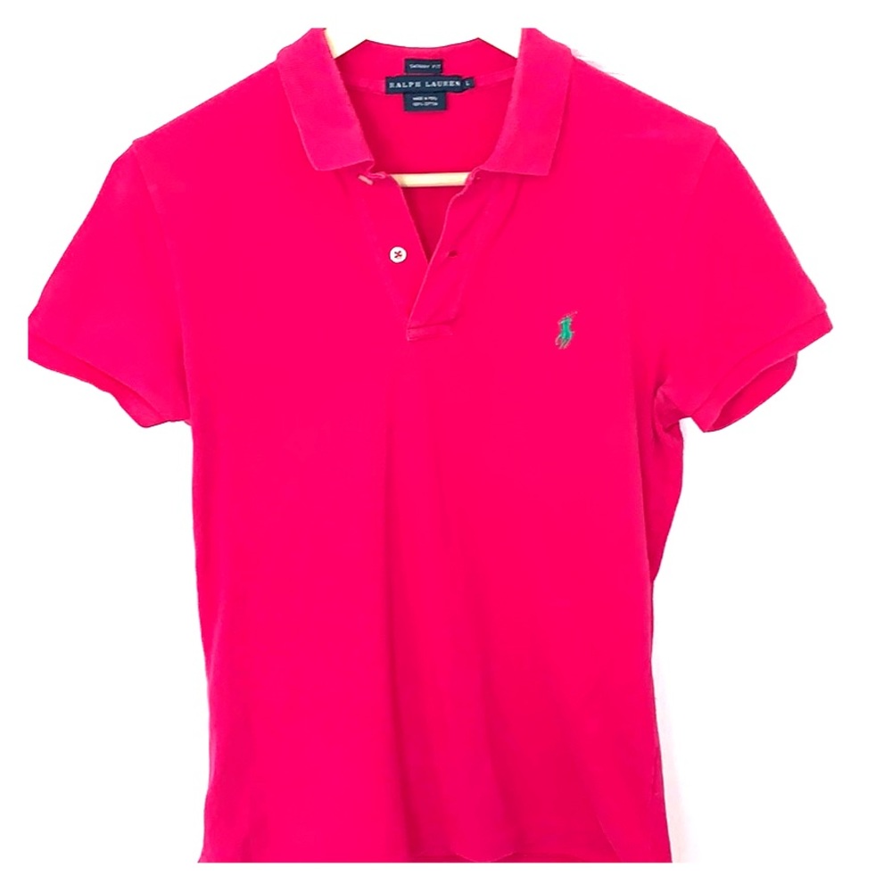 Hot pink Ralph Lauren Polo Size L